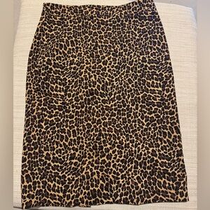 J crew Leopard Print Women's Skirt NWOT